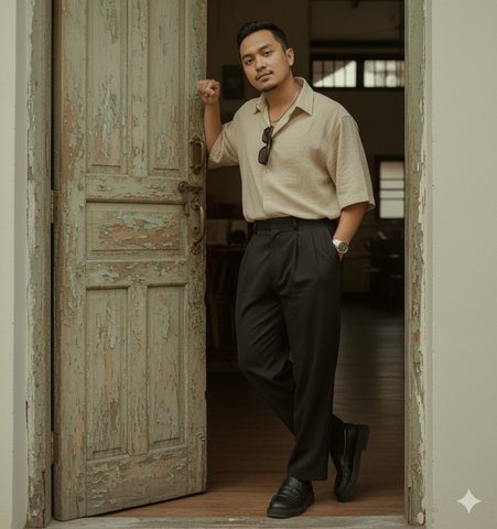 90s rustic doorway, example result