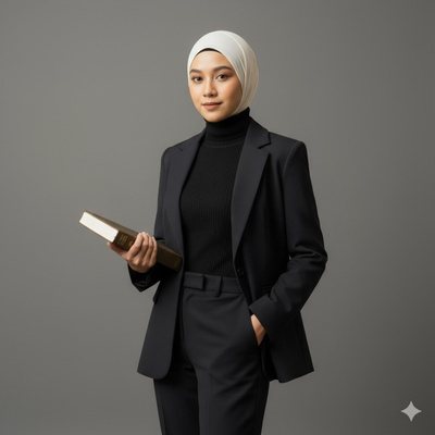 Studio suit portrait, example result