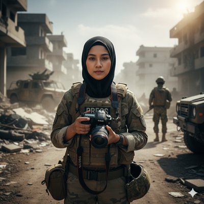 War correspondent, example result